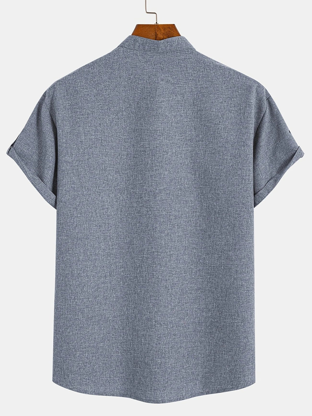 Leblanc™ | Camisa elegante de manga corta y cuello alto