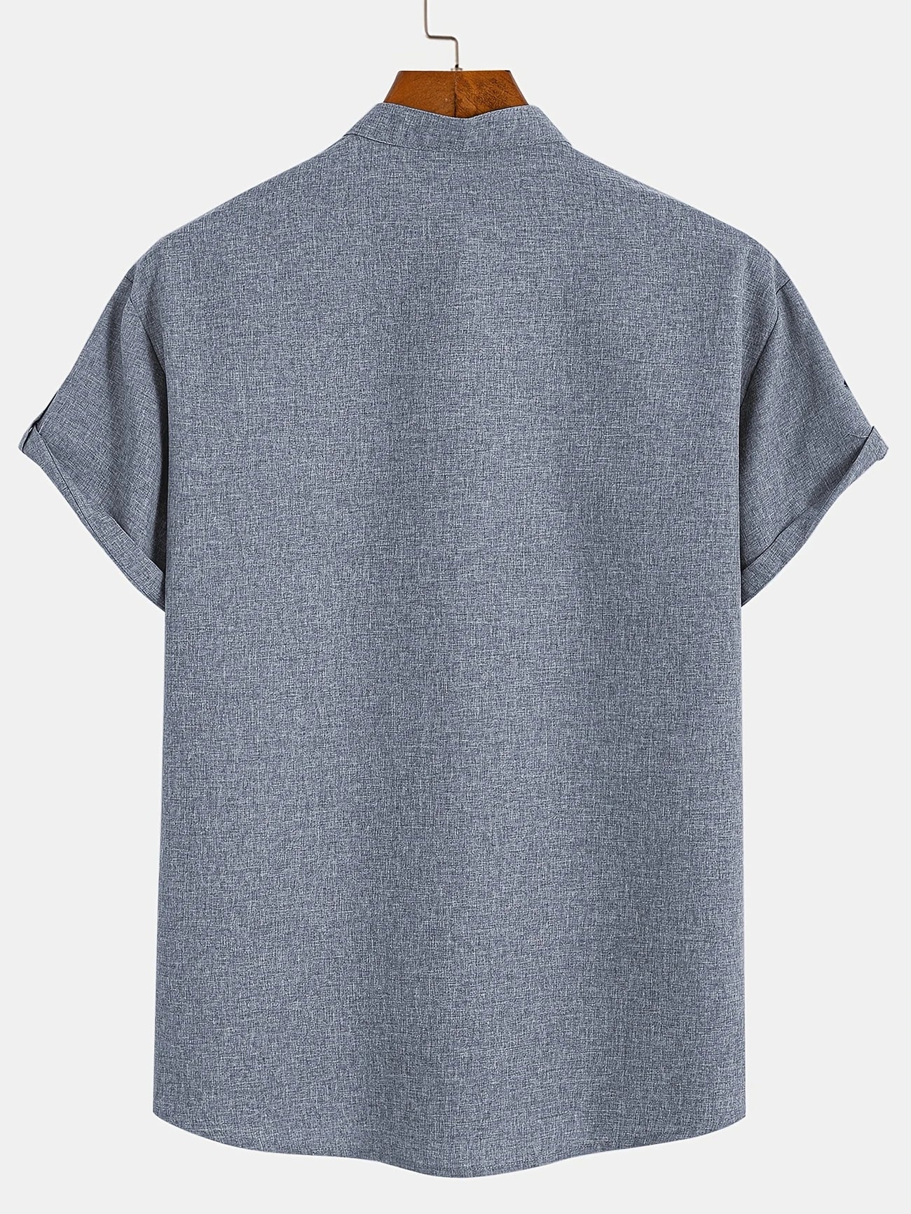 Leblanc™ | Camisa elegante de manga corta y cuello alto