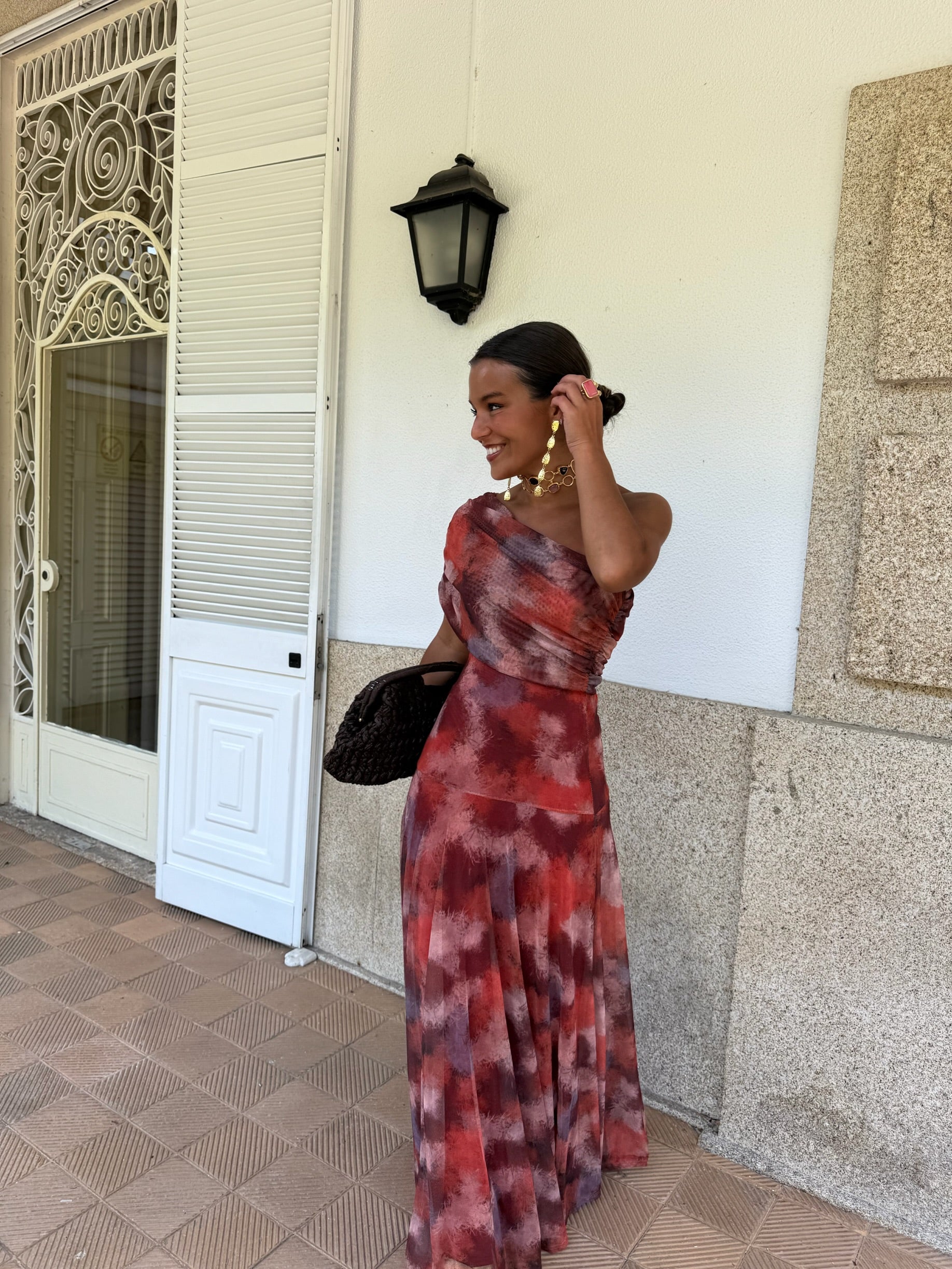 Sevilla | Maxi Dress Estampado Rojo