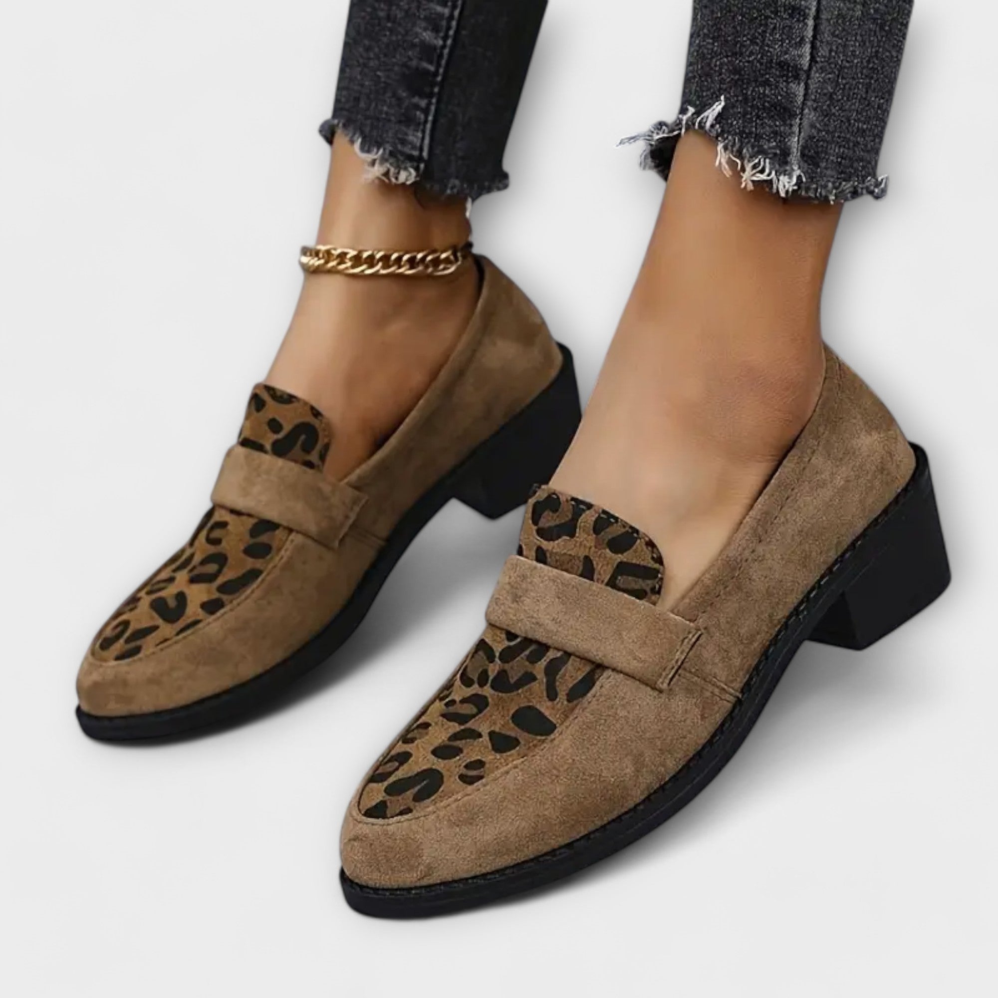 Karla - Zapatos elegantes de mujer con estampado de leopardo