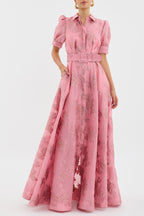 Vestido corto Anabella de mangas abullonadas - Coqueto, chic y sin esfuerzo