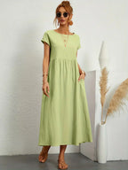 Gabrielle™ — Vestido midi fluido, elegancia atemporal