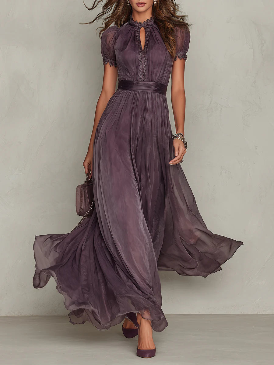 Isabel | Vestido Maxi Plisado Elegante