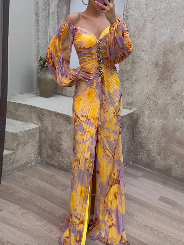 Vestido Kristine con escote en V - Silueta elegante y favorecedora