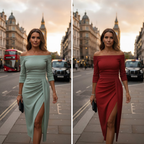 Stella™ Vestido maxi con cuello halter - Elegancia sin esfuerzo