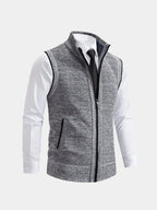 Chaleco elegante con cremallera completa - Viretti