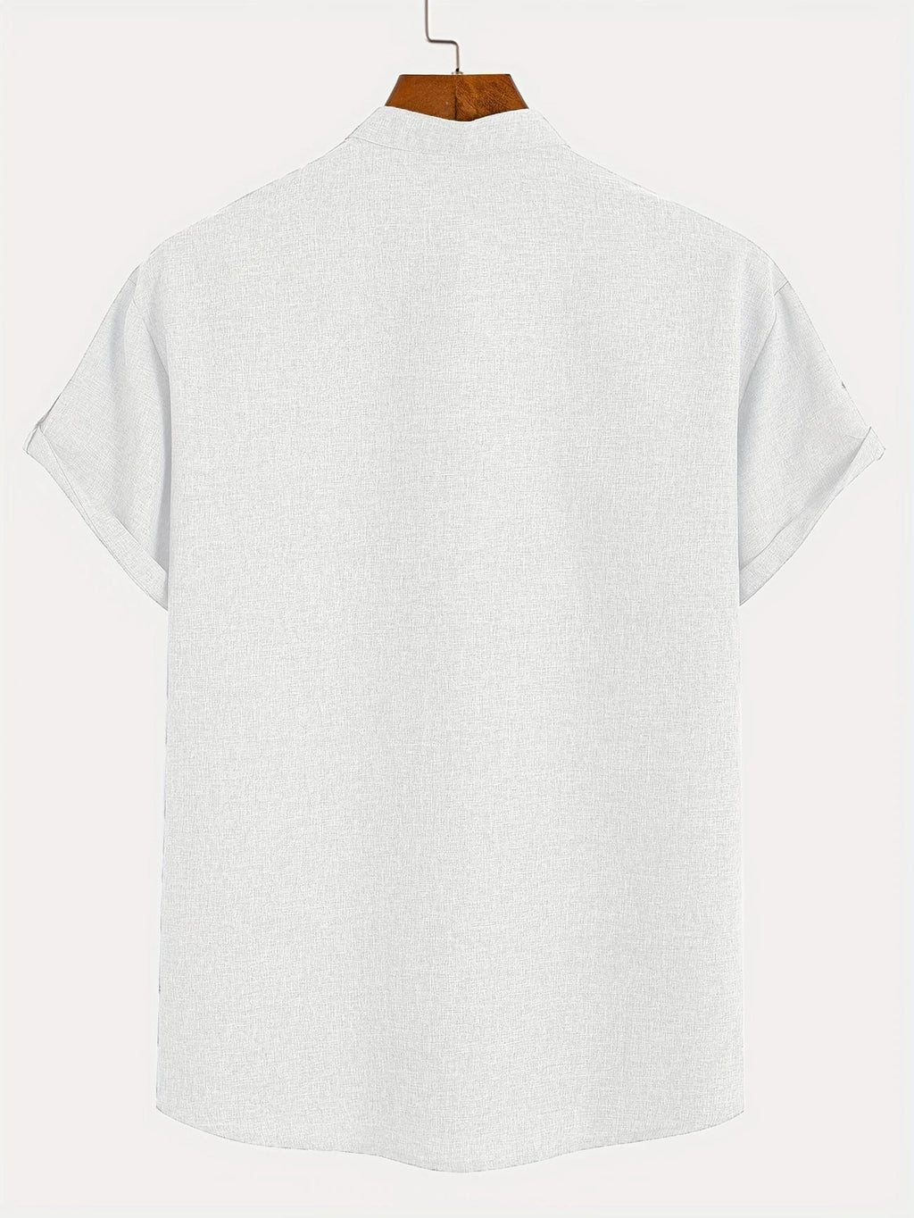 Leblanc™ | Camisa elegante de manga corta y cuello alto
