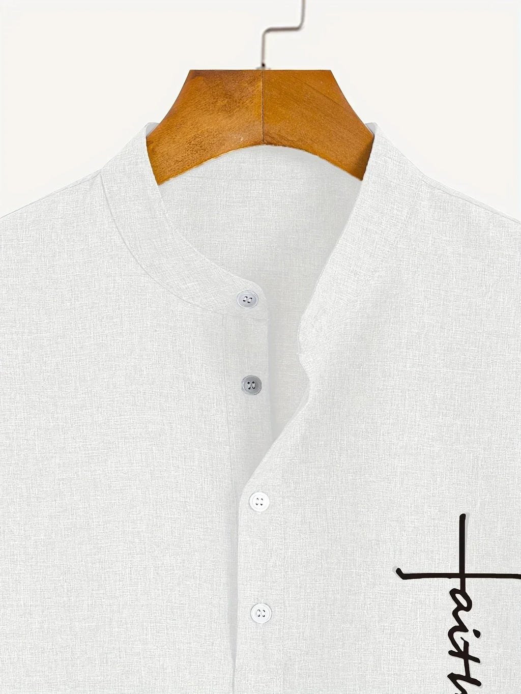 Leblanc™ | Camisa elegante de manga corta y cuello alto