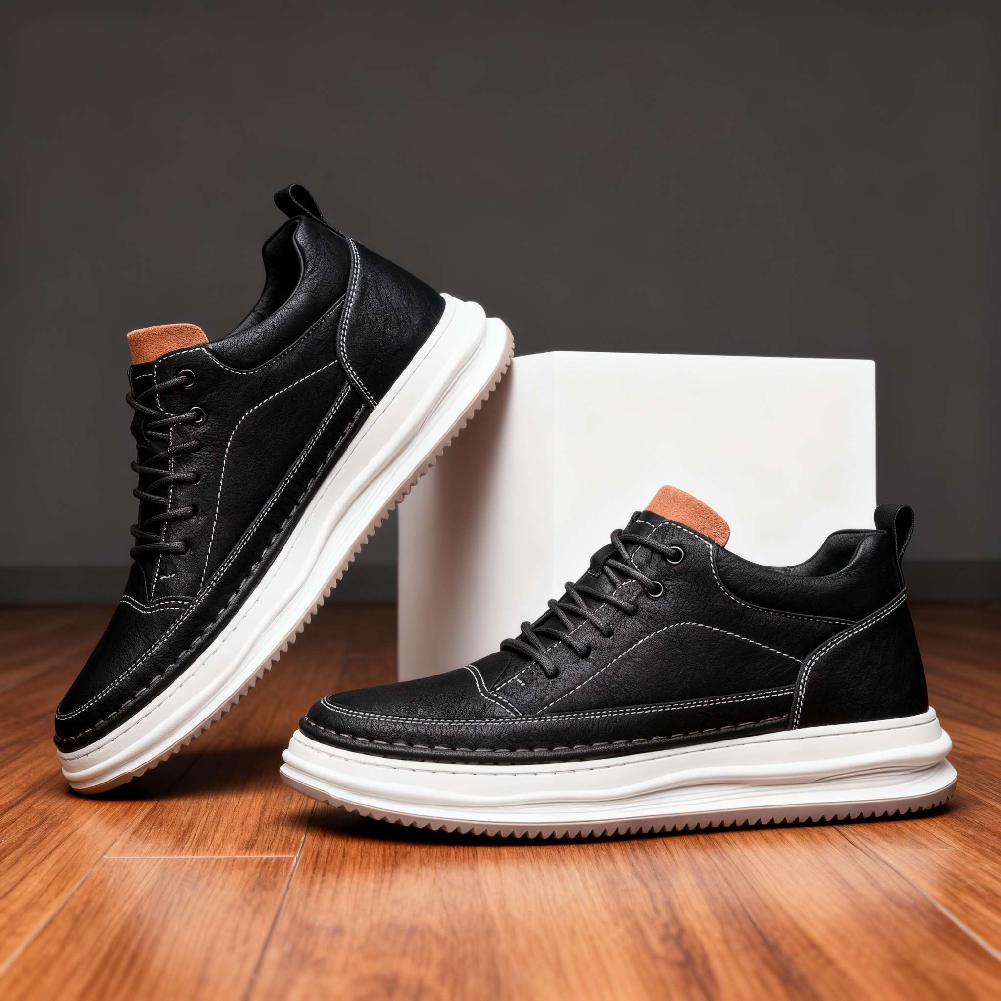 Roberto | Zapatillas de cuero sintético