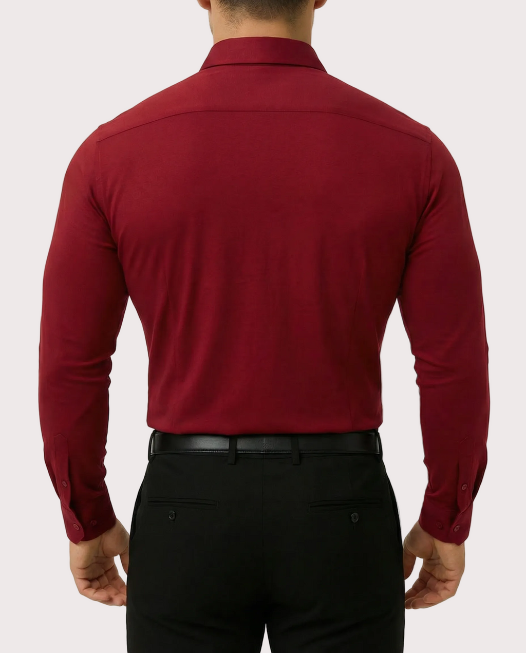 Camisa azul elastizada