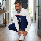 👕 ¡50% de descuento! 🔥 Conjunto para hombre con estampado gráfico – suéter y pantalón – estilo street casual, tela cómoda y combinación perfecta 👖