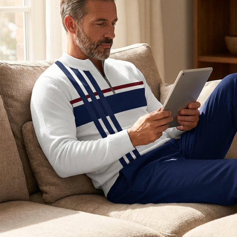 👕 ¡50% de descuento! 🔥 Conjunto para hombre con estampado gráfico – suéter y pantalón – estilo street casual, tela cómoda y combinación perfecta 👖