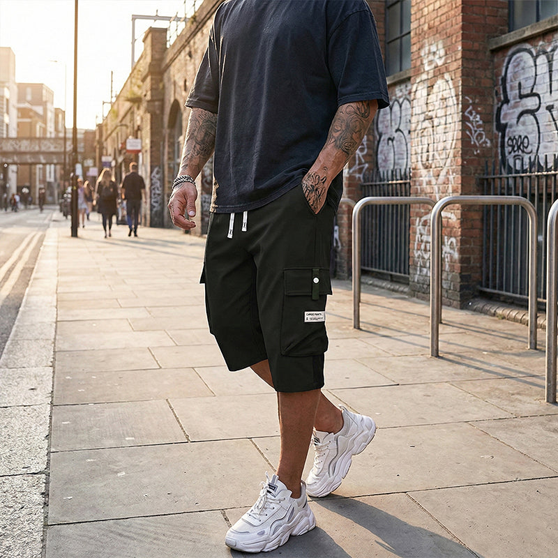 ⏳¡Último día de oferta! 50% de descuento 📢 Pantalones cargo Capri casual con cordón para hombre