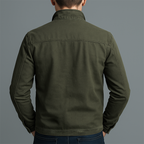Chaqueta de algodón vintage con cremallera